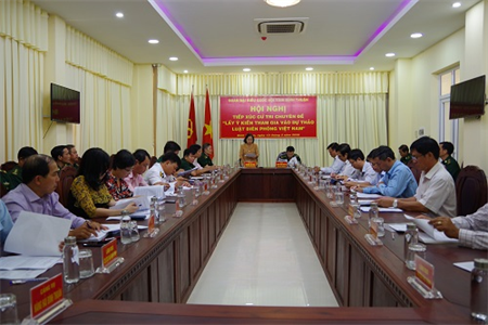 Bình Thuận: Tiếp xúc cử tri chuyên đề lấy ý kiến tham gia dự thảo Luật Biên phòng Việt Nam