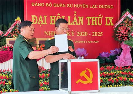 Đại hội Đảng bộ Quân sự huyện Lạc Dương, tỉnh Lâm Đồng lần thứ IX, nhiệm kỳ 2020 - 2025