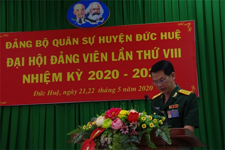 Đại hội Đảng bộ Quân sự huyện Đức Huệ nhiệm kỳ 2020-2025