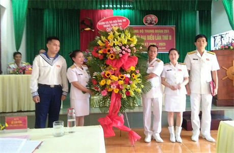 Trung đoàn 251, Vùng 2 Hải quân tổ chức Đại hội đại biểu Đảng bộ lần thứ II nhiệm kỳ 2020-2025