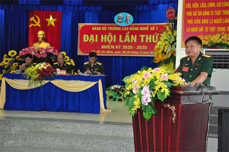 Đảng bộ Trường Cao đẳng nghề số 7 đại hội nhiệm kỳ 2020 – 2025