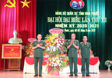 Khai mạc Đại hội đại biểu Đảng bộ quân sự tỉnh Bình Phước lần thứ XII