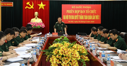 Bộ Quốc phòng tổ chức phiên họp Ban tổ chức Đại hội Thi đua Quyết thắng toàn quân lần thứ X