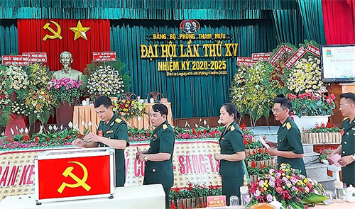 Đảng bộ Phòng Tham mưu, Bộ CHQS tỉnh Lâm Đồng tổ chức đại hội lần thứ XV, nhiệm kỳ 2020 - 2025