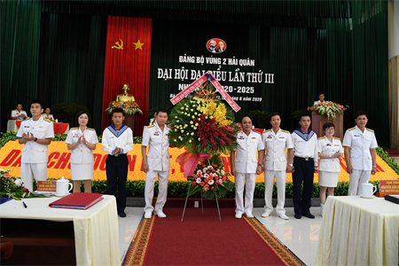 Bế mạc Đại hội đại biểu Đảng bộ Vùng 2 Hải quân lần thứ III, nhiệm kỳ 2020 – 2025