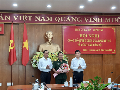 Tỉnh ủy Bà Rịa - Vũng Tàu công bố Quyết định của Ban Bí thư Trung ương Đảng về công tác cán bộ