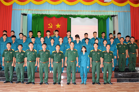 Bộ CHQS tỉnh Bình Phước khai giảng huấn luyện Đại đội dân quân thường trực
