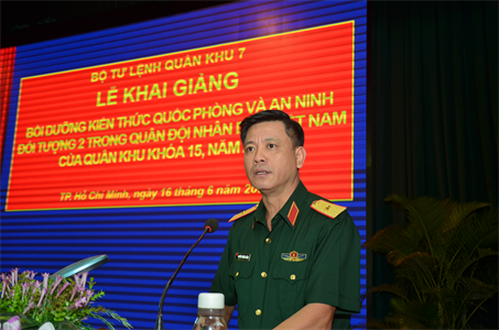 Khai giảng bồi dưỡng kiến thức quốc phòng an ninh đối tượng 2 năm 2020