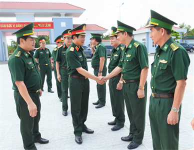Trung tướng Nguyễn Tân Cương, Thứ trưởng Bộ quốc phòng thăm, kiểm tra tại BĐBP Bà Rịa - Vũng Tàu