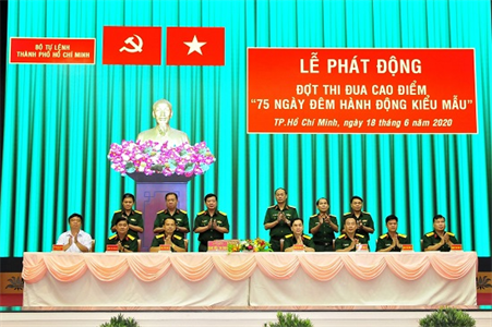 Bộ Tư lệnh Thành phố Hồ Chí Minh phát động đợt thi đua “75 ngày đêm hành động kiểu mẫu”