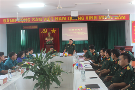 LLVT huyện Bình Chánh sinh hoạt phòng chống vi phạm kỷ luật