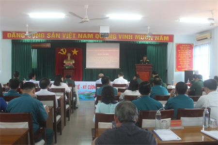 Huyện Bình Chánh: Xây dựng lực lượng chính trị nòng cốt trong Quân nhân dự bị và Dân quân tự vệ tinh gọn, hiệu quả