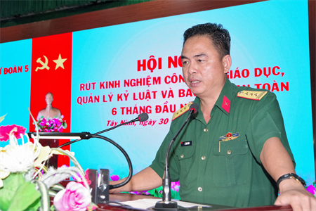 Sư đoàn 5 rút kinh nghiệm công tác giáo dục, quản lý kỷ luật và bảo đảm an toàn
