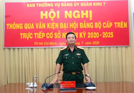 Thường vụ Đảng ủy Quân khu 7 thông qua văn kiện Đại hội Đảng bộ Quân sự tỉnh Đồng Nai