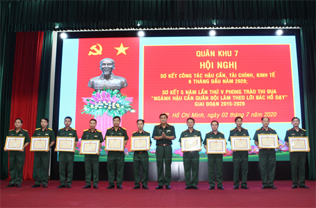 Ngành Hậu cần Quân khu 7 hoàn thành xuất sắc các kế hoạch 6 tháng đầu năm 2020