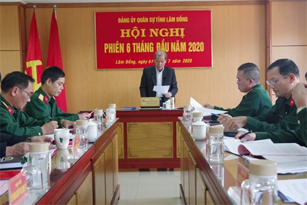 Đảng ủy Quân sự tỉnh Lâm Đồng ra nghị quyết lãnh đạo 6 tháng cuối năm 2020