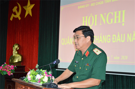 Bộ CHQS tỉnh Bình Phước triển khai nhiệm vụ quân sự - quốc phòng 6 tháng cuối năm 2020