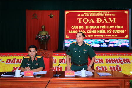 Bộ CHQS tỉnh Đồng Nai tổ chức tọa đàm sĩ quan trẻ năm 2020