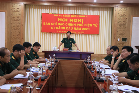 Ban Chỉ đạo Chính phủ điện tử Quân khu xây dựng Cổng Thông tin điện tử Quân khu 7