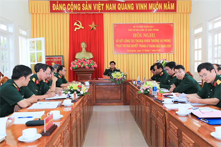 Khối thi đua Kinh tế Quốc phòng Quân khu 7 sơ kết phong trào thi đua 6 tháng đầu năm 2020