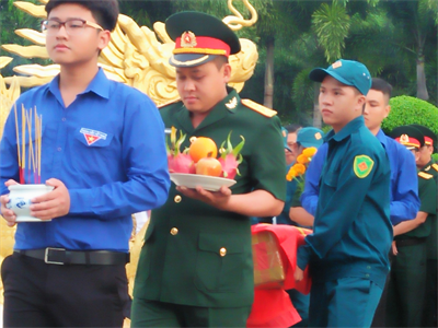 Huyện Đất Đỏ cải táng hài cốt liệt sĩ