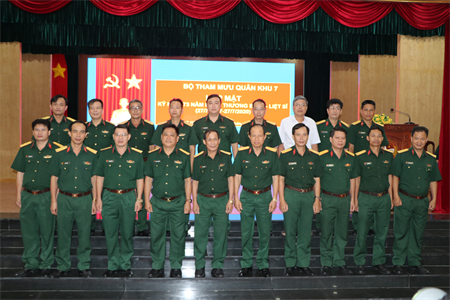 Bộ Tham mưu Quân khu họp mặt Thương binh và thân nhân liệt sĩ đang công tác