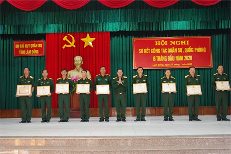 Bộ CHQS tỉnh Lâm Đồng triển khai công tác quân sự, quốc phòng 6 tháng đầu năm 2020