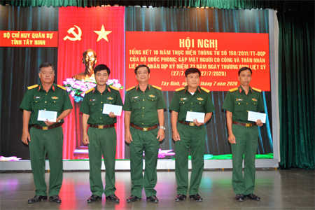 Bộ CHQS tỉnh Tây Ninh họp mặt kỷ niệm 73 năm ngày Thương binh – liệt sĩ