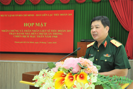 Bộ Tư lệnh Tp. Hồ Chí Minh họp mặt nhân chứng, thân nhân liệt sĩ Tiểu đoàn 269 (Đoàn 10 Long An)