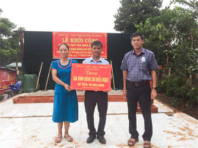 Ban CHQS huyện Bù Đăng khởi công xây nhà tình nghĩa