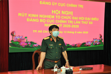 Đảng uỷ Cục Chính trị Quân khu 7 rút kinh nghiệm tổ chức Đại hội Đảng bộ lần thứ XII