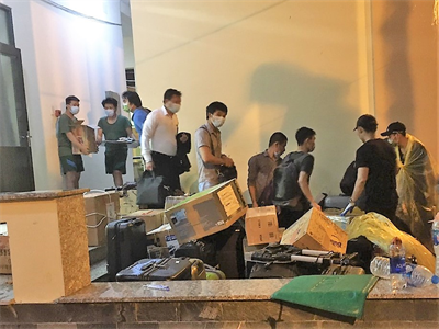 Trung đoàn 10 tiếp nhận công dân cách ly tại đơn vị