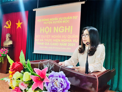 Huyện Xuyên Mộc, tỉnh BR-VT xét duyệt nghĩa vụ quân sự năm 2021