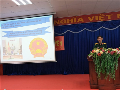 Ban CHQS huyện Bắc Tân Uyên bồi dưỡng kiến thức quốc phòng an ninh đối tượng 4 năm 2020