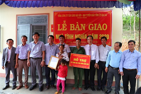 Tổng công ty Tân Cảng Sài Gòn, khánh thành và bàn giao nhà tình nghĩa tại Gia Lai