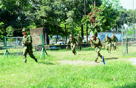 Trường Quân sự Quân khu 7 diễn tập vòng tổng hợp