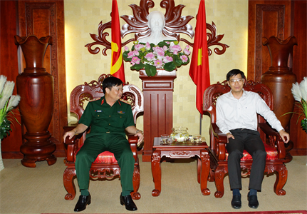 Trung tướng Trần Hoài Trung thăm và làm việc với Tỉnh ủy Tây Ninh