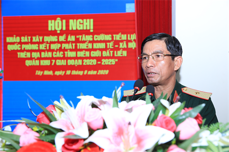 Quân khu 7 khảo sát xây dựng Đề án tăng cường tiềm lực quốc phòng tại Tây Ninh