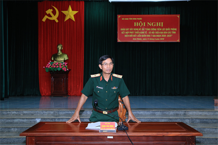 Bộ Tư lệnh Quân khu 7 khảo sát xây dựng Đề án tăng cường tiềm lực quốc phòng tại Bình Phước