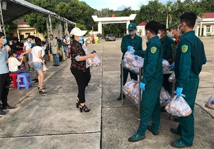 Chia tay công dân hoàn thành cách ly