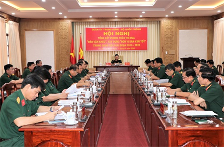 Tổng kết Phong trào thi đua “Dân vận khéo”, xây dựng “Đơn vị dân vận tốt” trong toàn quân, giai đoạn 2016 – 2020