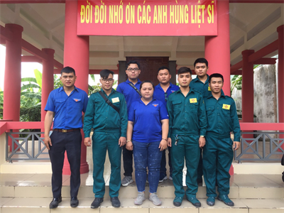 Chi đoàn dân quân Phường 28, Quận Bình Thạnh làm công tác dân vận