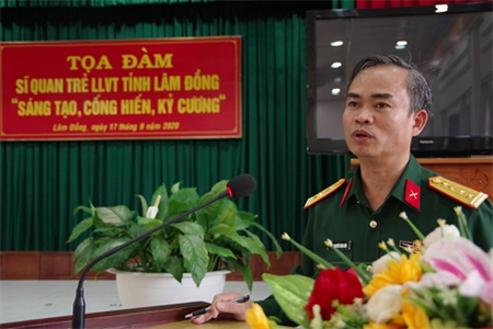 Tọa đàm Sĩ quan trẻ Bộ CHQS tỉnh Lâm Đồng