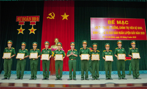 Sư đoàn 9 bế mạc Hội thi Đại đội trưởng, Chính trị viên giỏi