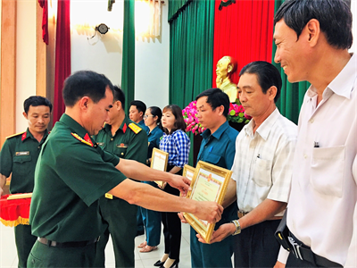 Ban CHQS huyện Châu Đức, Bộ CHQS tỉnh BR-VT hội thi cán bộ giảng dạy chính trị giỏi