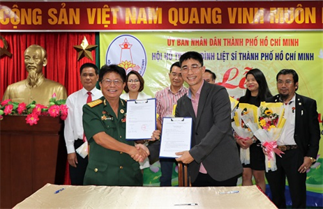 Hội hỗ trợ gia đình Liệt sĩ Thành phố Hồ Chí Minh ký kết hỗ trợ gia đình liệt sĩ