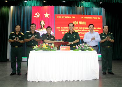 Bộ Chỉ huy Quân sự tỉnh Tây Ninh ký kết phối hợp với Bộ Chỉ huy Biên phòng tỉnh giai đoạn 2020 – 2025