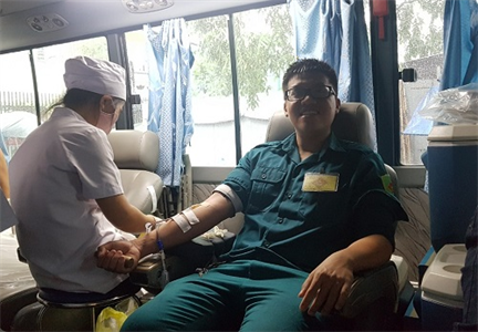 LLVT Phường 3, Quận 4 hiến máu tình nguyện năm 2020