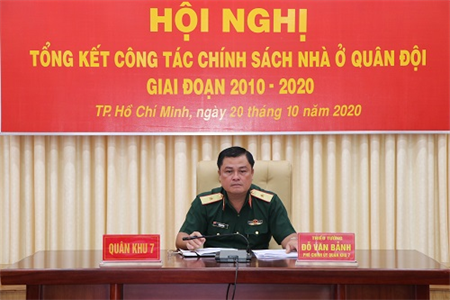 Thực hiện chính sách nhà ở cán bộ quân đội phù hợp với điều kiện kinh tế xã hội của địa phương