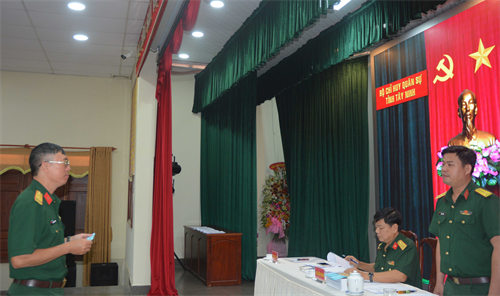 Bộ CHQS Tây Ninh kiểm tra chính trị các đối tượng năm 2020